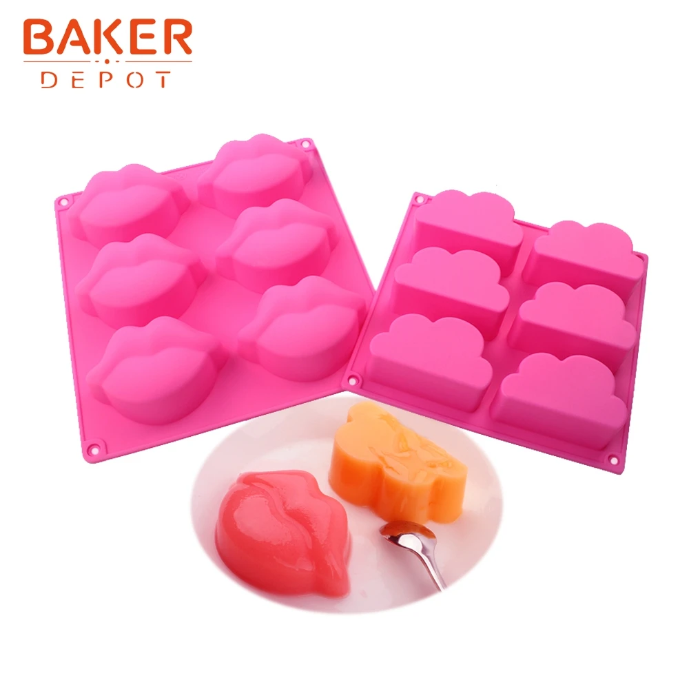 BAKER DEPOT силиконовая форма для пудинга мусса торта губ мыла ручной работы