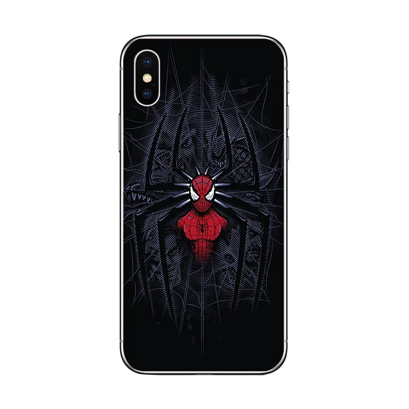 Ciciber Marvel супер герой Человек-паук чехол для телефона для Apple iPhone 7 8 6 6s Plus X XR XS MAX 5S SE Мягкий ТПУ чехол