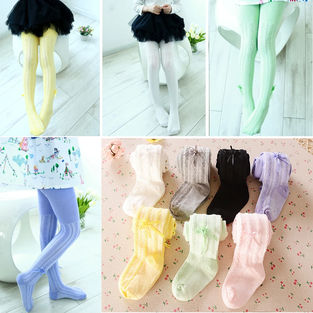 Колготки детские хлопковые эластичные на возраст 0 4 года 7 цветов|girls stockings|child