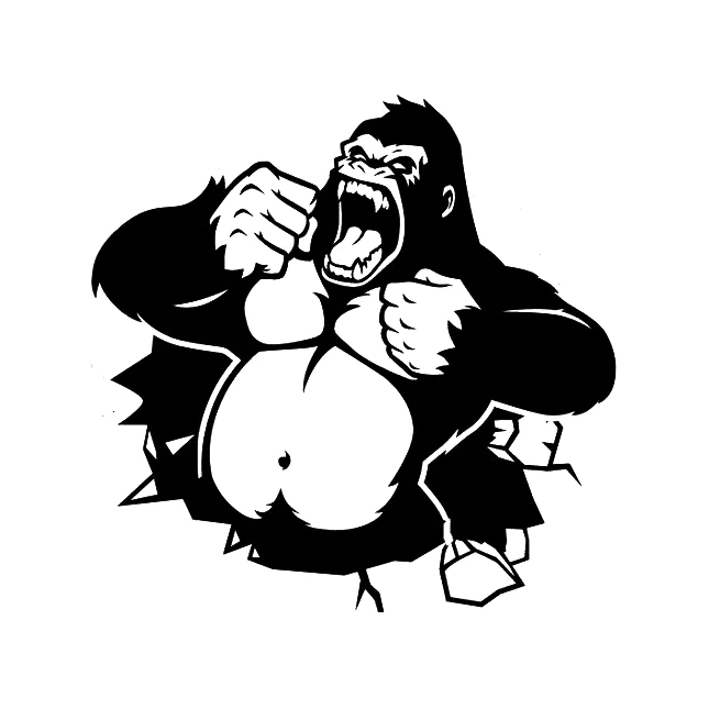 Виниловая наклейка на окно gorilla monkey ape дрейф JDM|Наклейки автомобиль| |