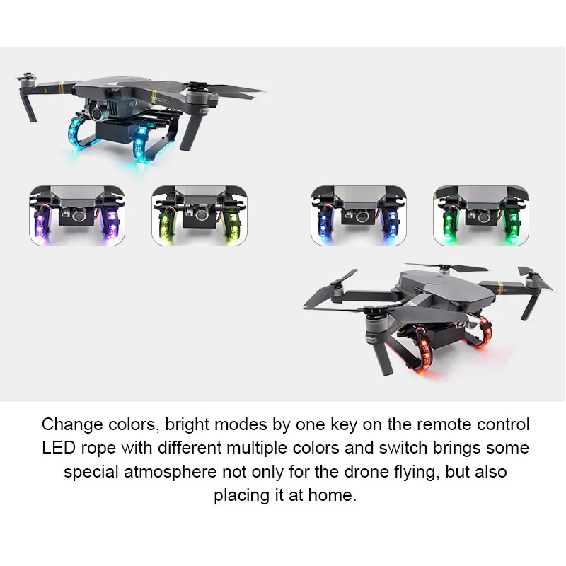 Цветной СВЕТОДИОДНЫЙ Расширенный шасси DJI Mavic Pro со вспышкой аксессуары для Platinum