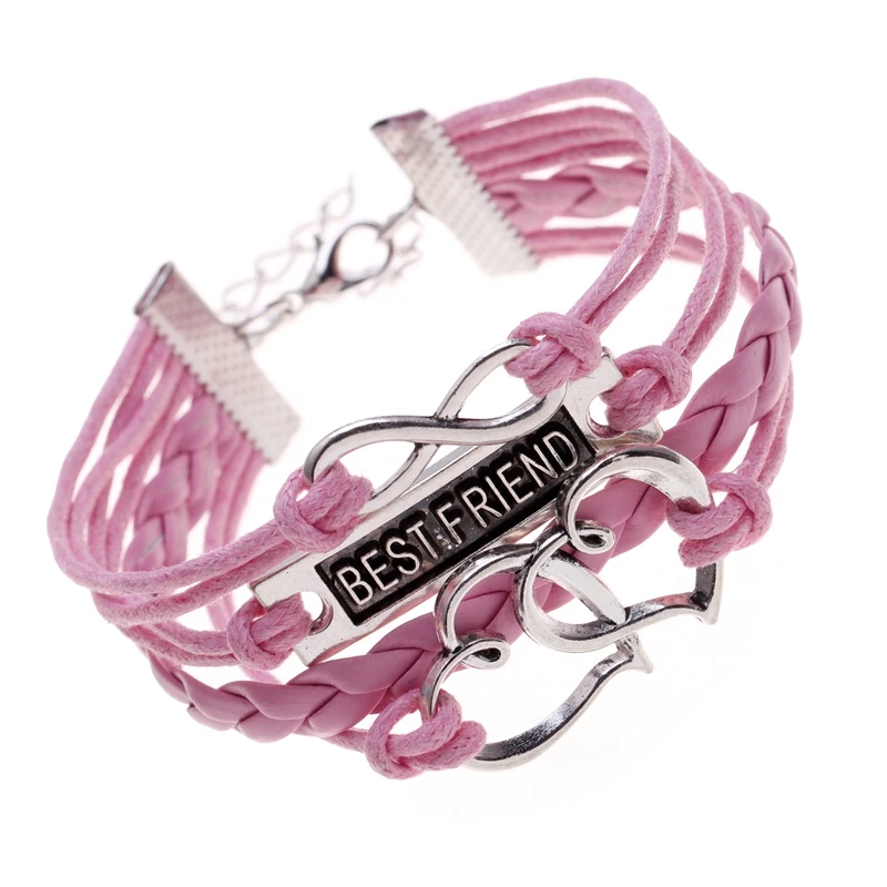 Хит продаж Lucky лучший друг кожаные браслеты браслет pulseira masculina новым якорным