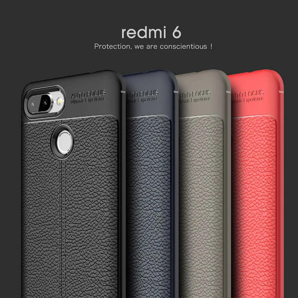 Rugged Armor cases for Redmi 6 / 6A Pro Case Durable Flexible TPU Cover coques xiomi caso |
