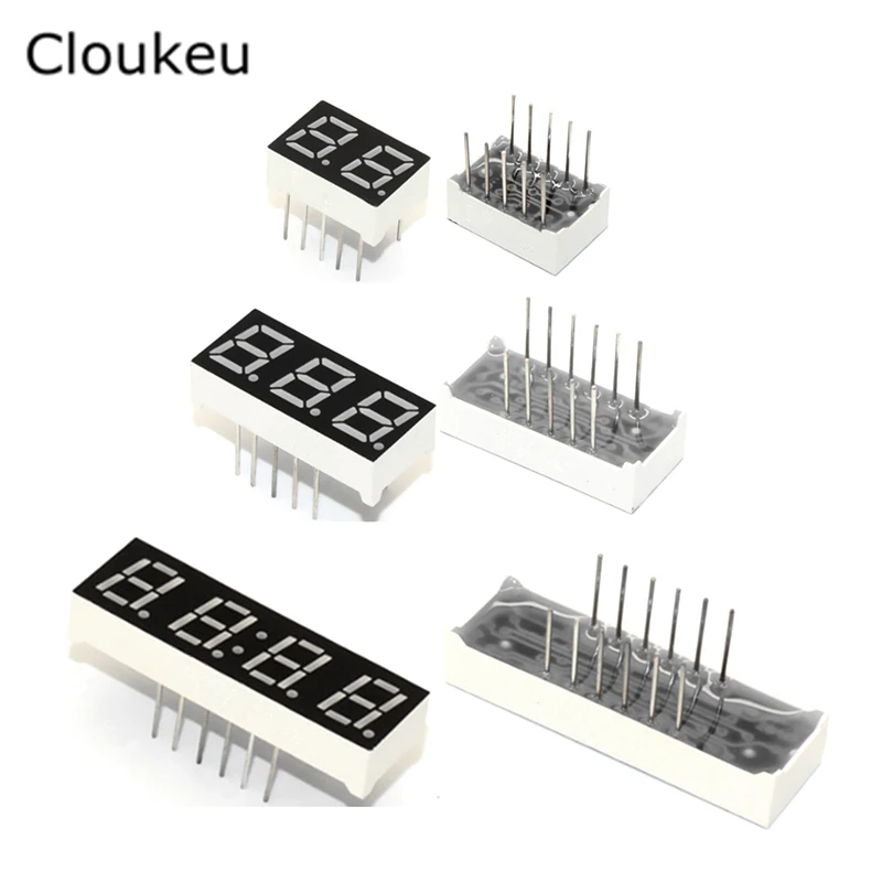 Цифровая светящаяся красная трубка 2 шт. 0 28 дюйма светодиодный анод 2P 3P 4P 2281BS 238 1BS