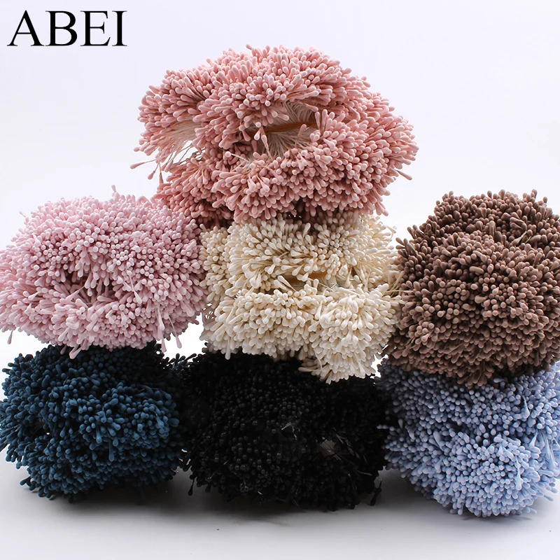400pcs 2mm Matte Mini Flower Stamen Pistil Artificial Flowers Accessories DIY Wedding Cake Top Scrapbooking Cards Decoration | Дом и сад