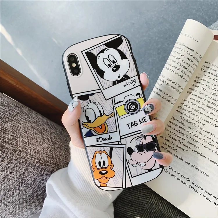 Роскошный мультяшный рисунок Дональд Дак граффити чехол для iPhone 6 6S 7 8 Puls X XS Max XR