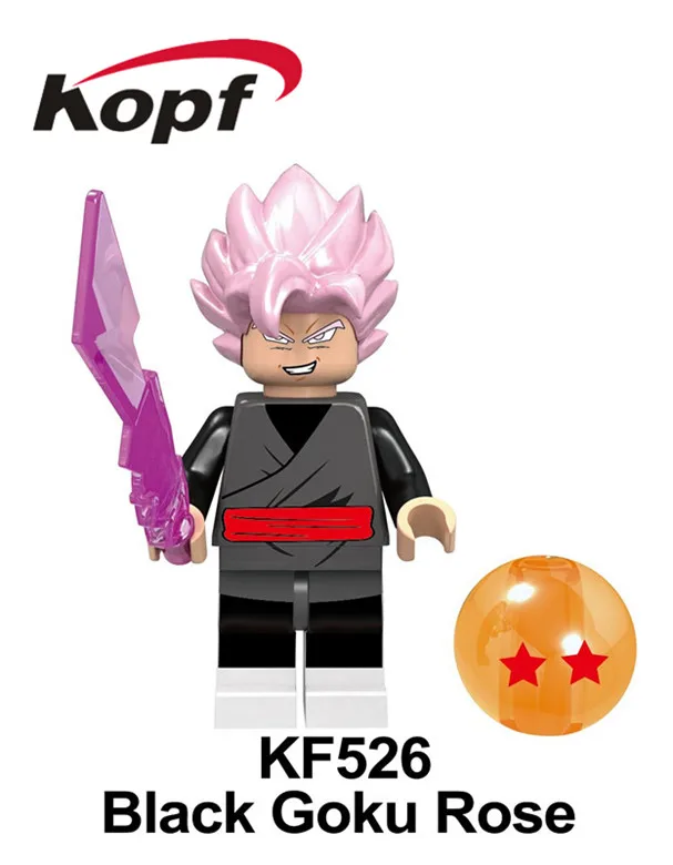 KF526 Without Box Одиночная строительных блоков Dragon Ball Z Majin Boo Android 16 Dyspo Kaio Shin Goku Ssj Xeno фигурки Детские модельные игрушки KF497 - Color: KF526 Without Box