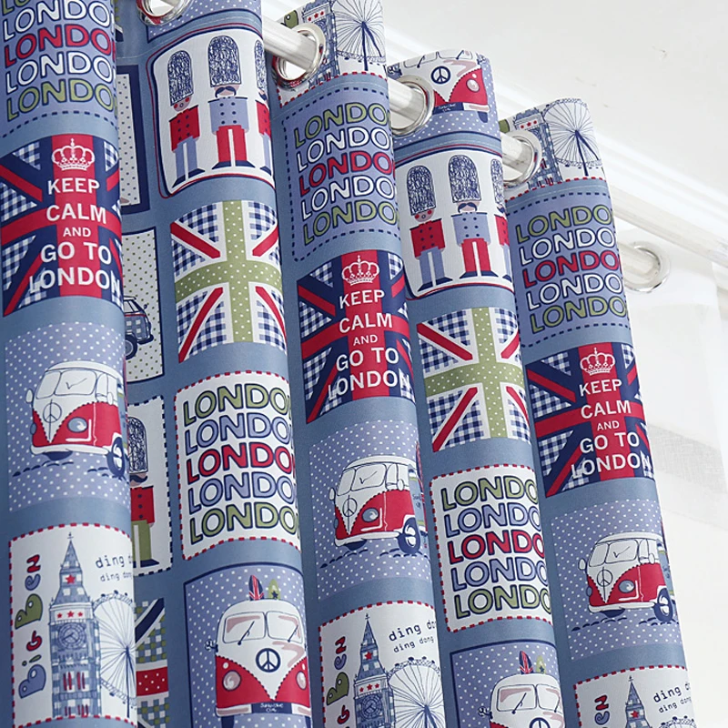 2018 ограниченная по времени Новинка затемняющие шторы занавеска в британском