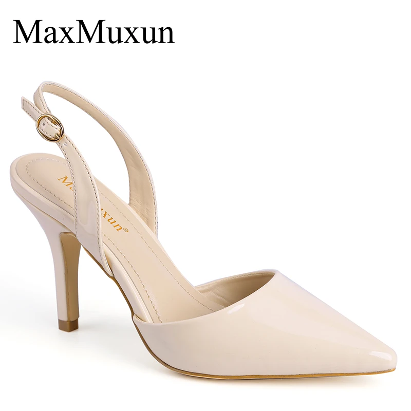 Женские Классические босоножки MaxMuxun летние элегантные вечерние туфли-лодочки на