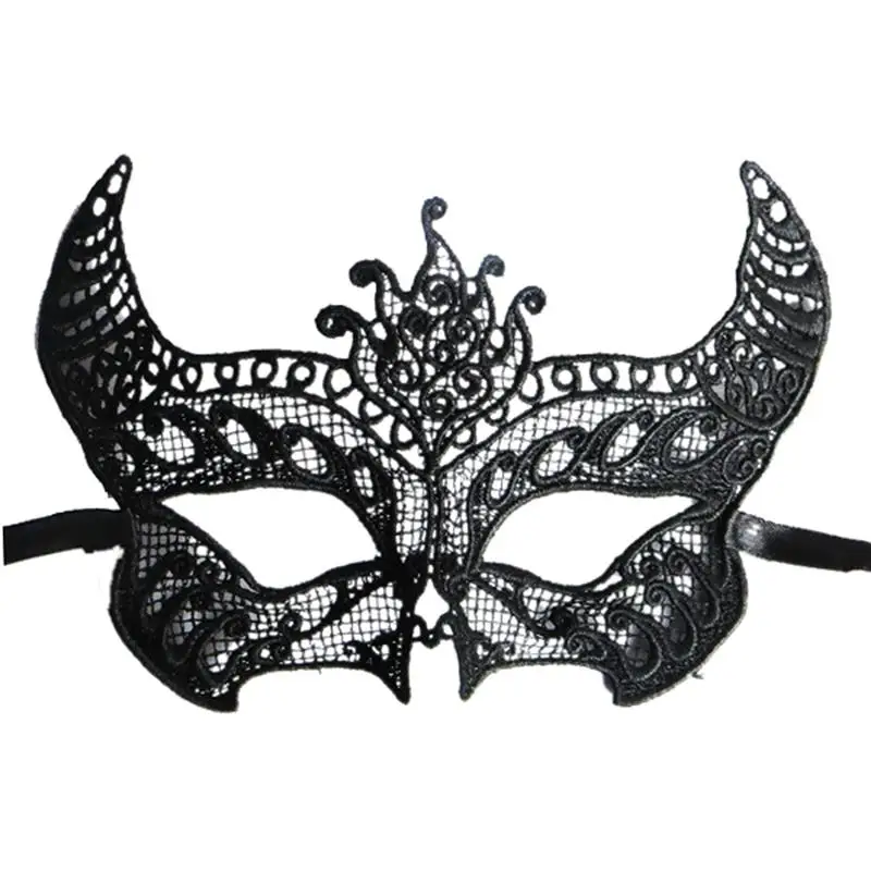 FunPa 6 шт. маска для вечеринки Сексуальная Черная кружевная Маскарадная Хэллоуина