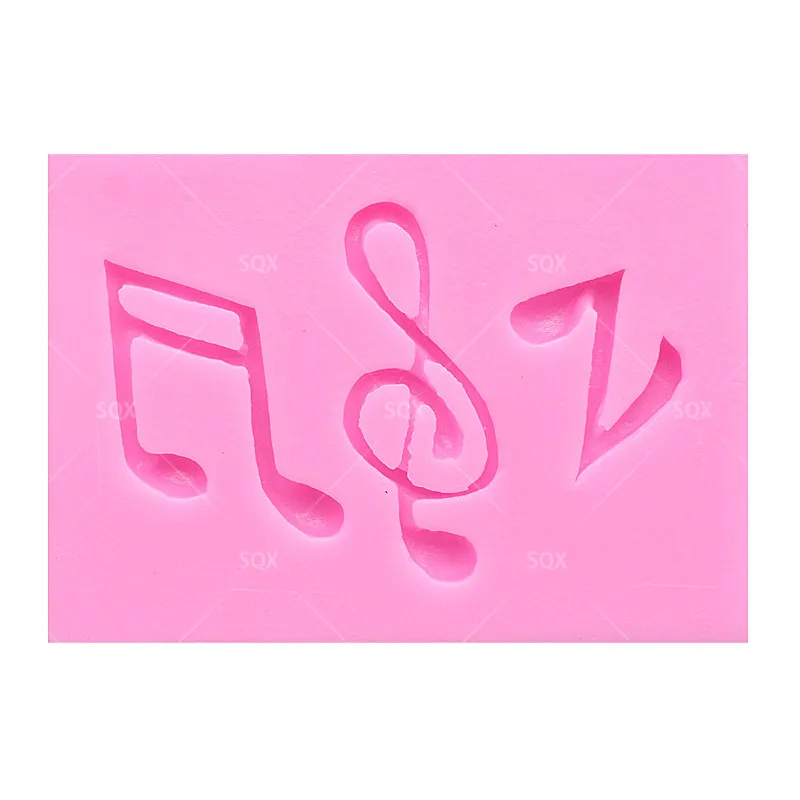 New Arrival Musical Note Silicone Mold Cake Decoration Tools Lace Candy Kitchen Accessories SQ1552 | Дом и сад