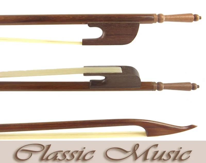 Африканское черное дерево барокко Скрипка Лук с длинным винтом (4/4) Хороший