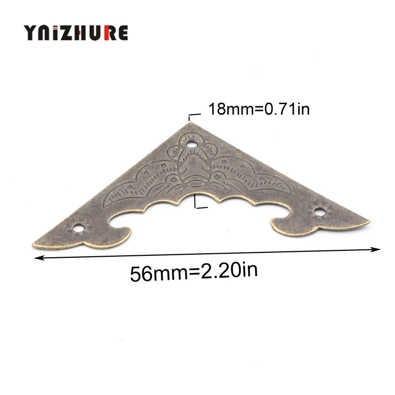 10 шт. старинные бронзовые уголки филигранные треугольные летучая мышь кабошоны