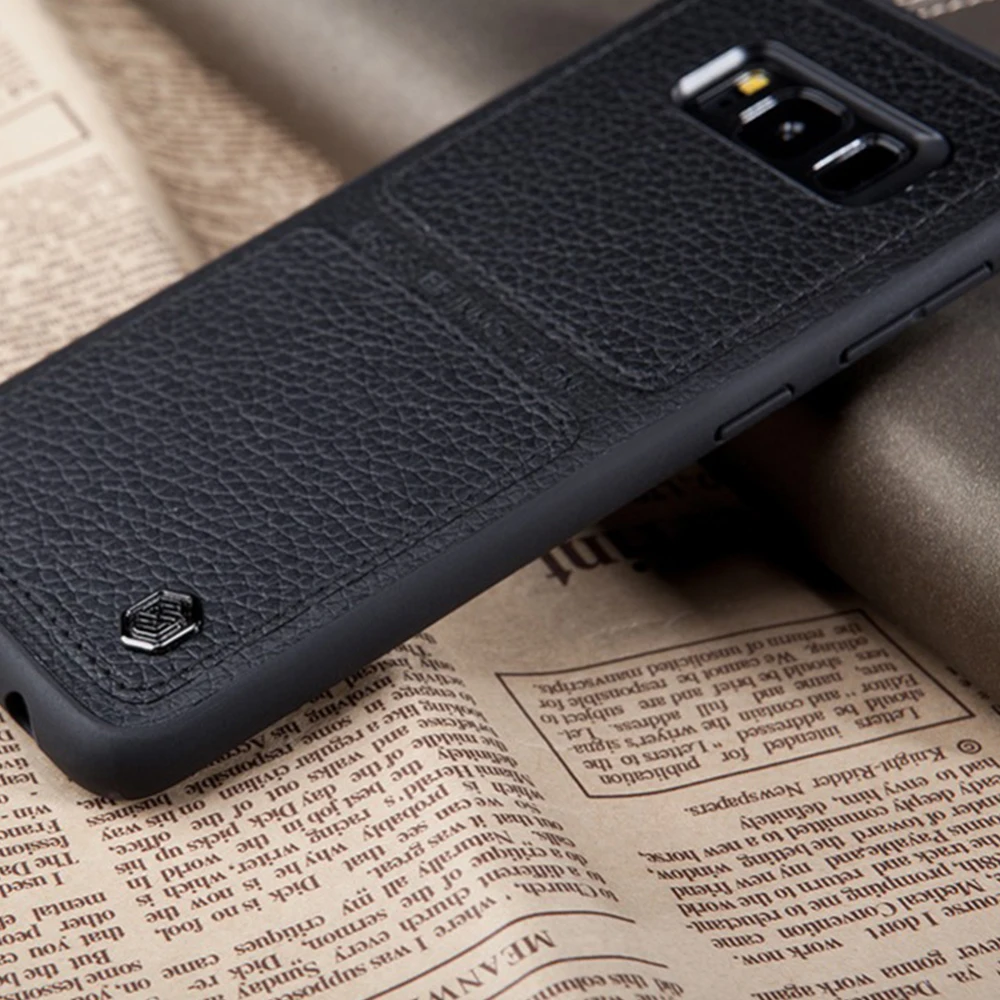Nillkin жесткий чехол s для samsung galaxy s8 S8 Plus tpu+ pc кожаный чехол для телефона бизнес чехол для galaxy s8 чехол