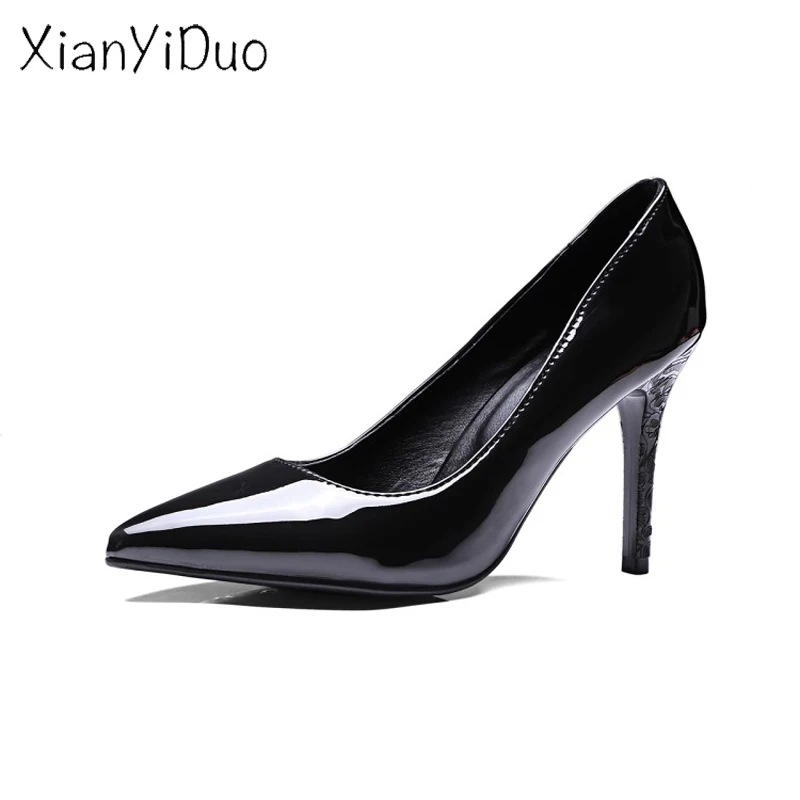 Xianyiduo/2018 модная пикантная Весенняя/Aut слинбэки женская обувь Туфли лодочки с