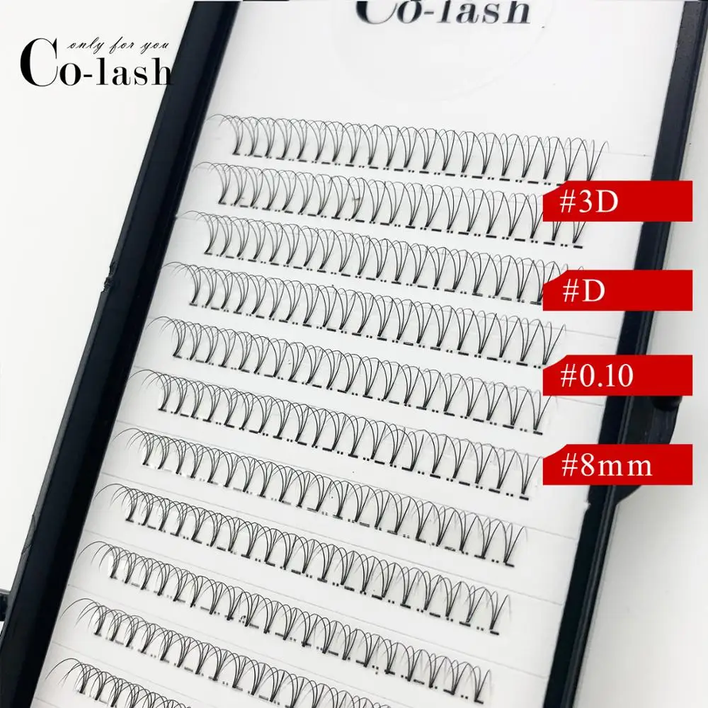 Colash русский объем цветные ресницы расширение D Curl предварительно сделанные вентиляторы ресниц Горячая индивидуальный ресниц расширения