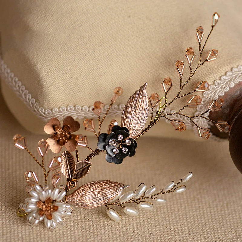 2 шт./партия свадебные заколки в европейском стиле барокко цветы тиары свежие