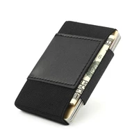 minimalist slim wallet with airtag case credit id card holder elastic small wallet key bag 10 card holders men women mini purse