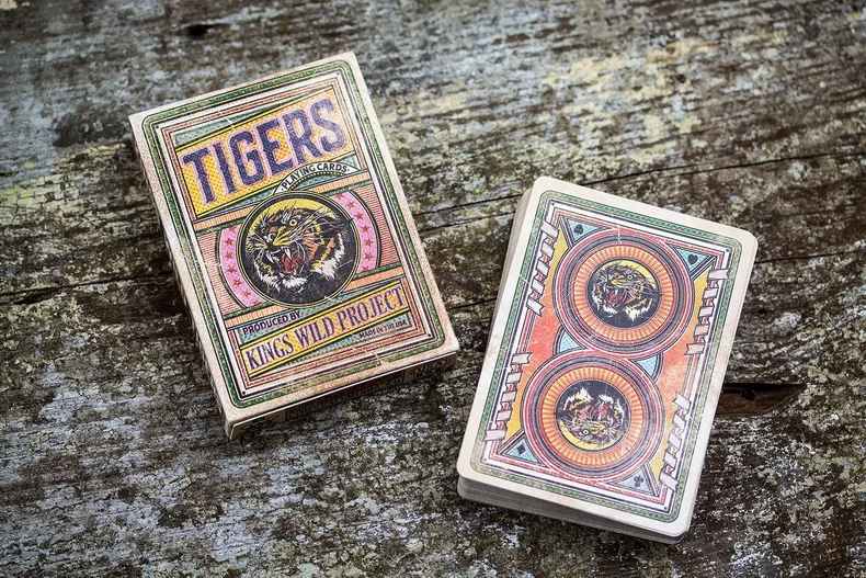 Kings Wild Tigers игральные карты от Jackson Robinson Poker Размер-ограниченный редкий Волшебная колода магический реквизит
