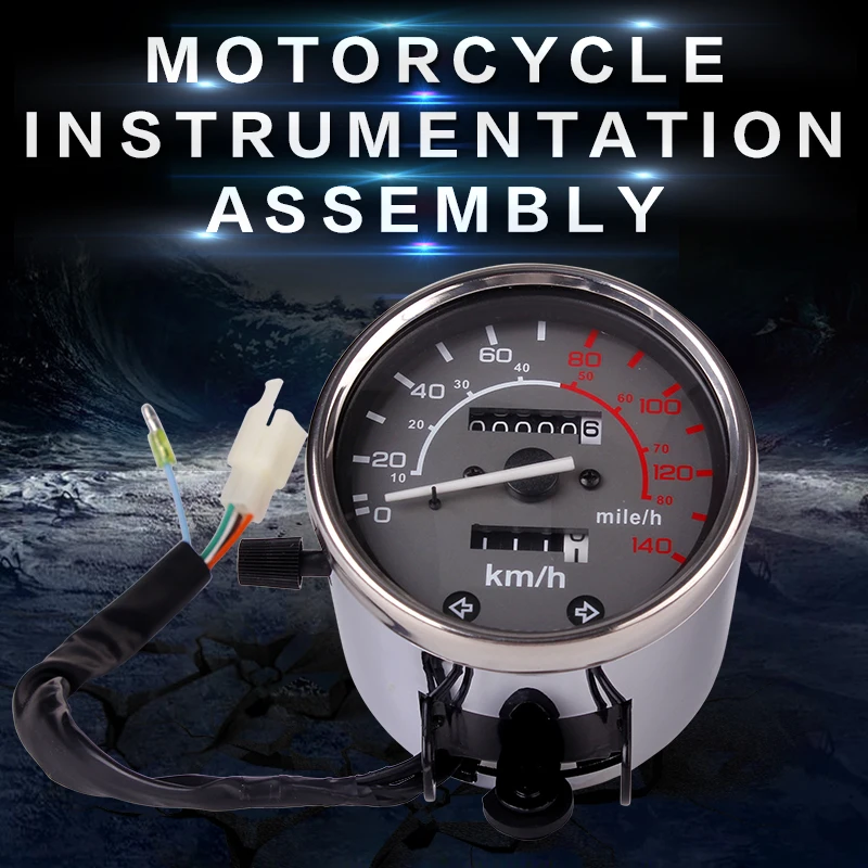 instrument assembly gauges cluster speedometer odometer tachometer for Honda YAMAHA SUZUKI KAWASAKI Retrofit of retro motorcycle |