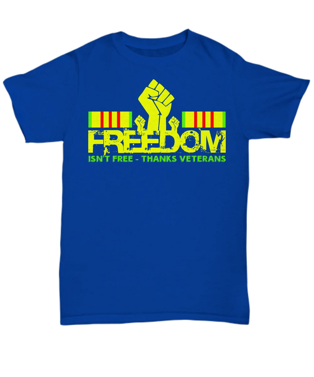 Лидер продаж футболка унисекс из 100% хлопка с надписью Freedom isnɿree Thank Veterans летняя