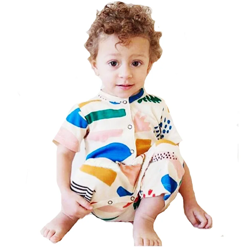 

SOSOCOER Kids Boy Clothing Set Graffiti Pattern T-shirt+Harem Shorts 2pcs Baby Clothes Summer Cute Toddler Girls Clothing Sets