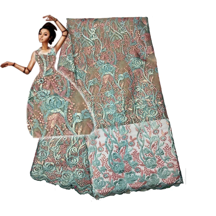 ZEBIAOCAO 2018 Old Design Promotion African Embroidered Lace Fabrics Bridal High Quality Tulle Fabric For Wedding&ampParty | Дом и сад