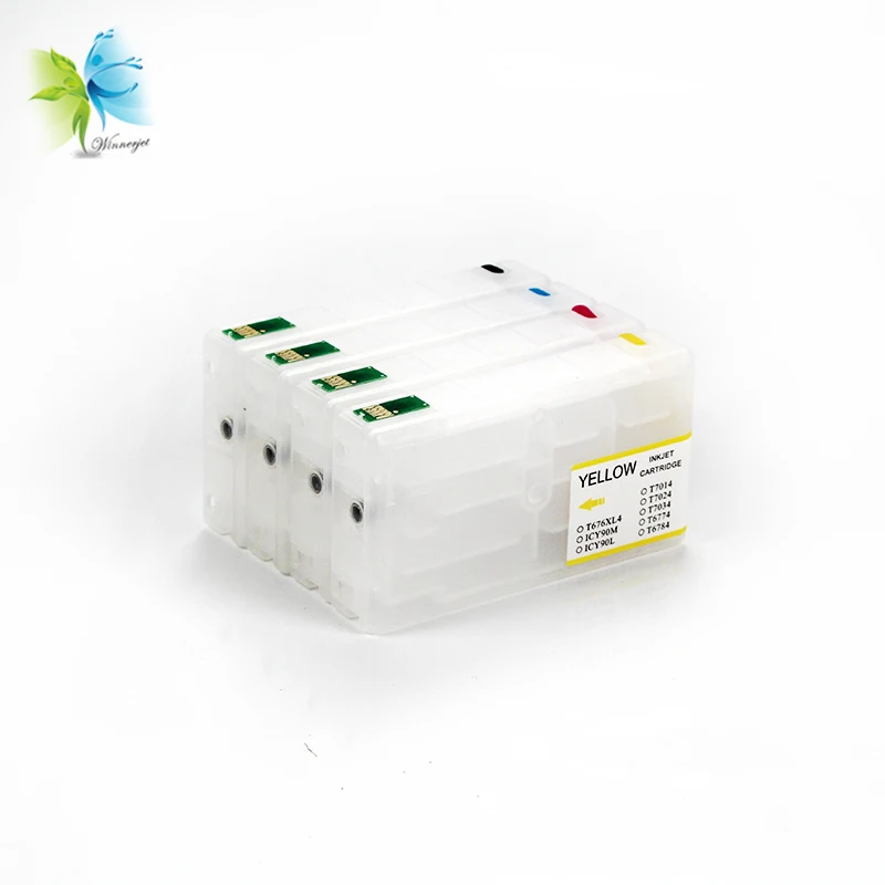 Winnerjet 5 комплектов 4 цветов T6771 пустой пополняемый картридж для чернил Epson