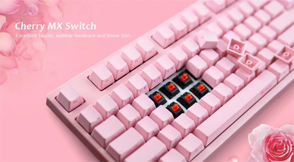Механическая игровая клавиатура с вишневым переключателем Ducky Zero 3108 108 клавиша с боковым окрашиванием PBT клавиша с вишневым переключателем Механическая игровая клавиатура