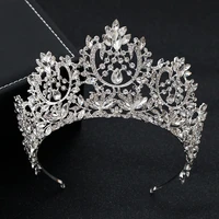 european baroque sparkling crystal big bridal tiara crown rhinestone pageant diadem couronne de mariage wedding hair accessories