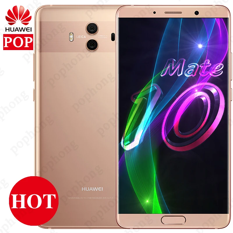 Оригинальный мобильный телефон Huawei Mate 10 4 ГБ 64 5 9 дюйма Восьмиядерный Kirin 970 4000 мАч