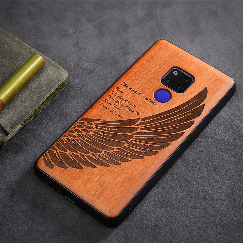 TPU Wood Деревянный чехол для телефона huawei P20 Pro Lite mate 10 20 Pro Lite 20X Tiger Деревянный чехол для Honor 10 V10 8X Max Note10 Magic 2 чехол s - Цвет: TPU Wood