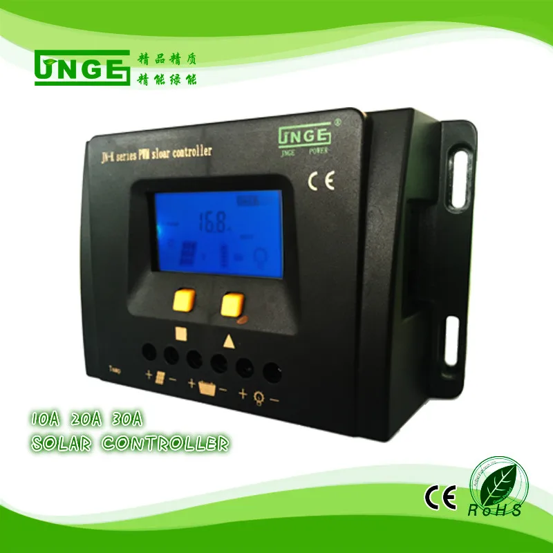 JNGE Power 10 30A 12 В/24/48 в режимы авто pwm Контроллер заряда солнечной батареи с RS232 RJ45