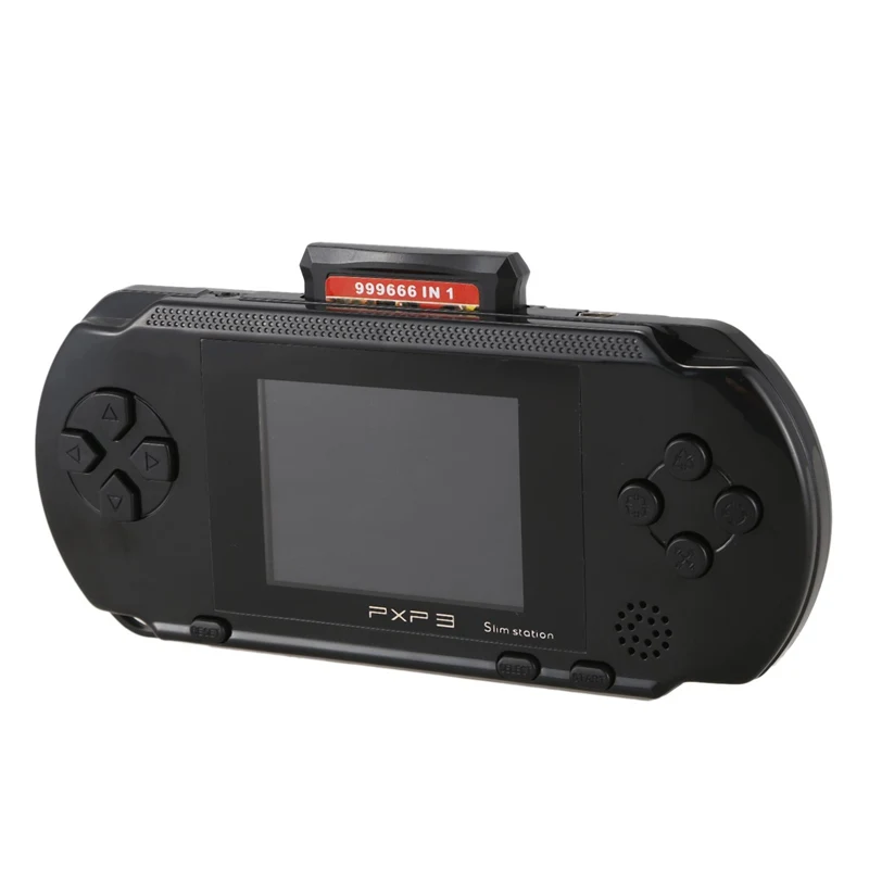 Black 3 дюймов 16 бит Pxp3 портативная игровая консоль Ретро игровая консоль 150 футболки с принтами на тему классических игр детская игровая игроков консоли - Цвет: Black
