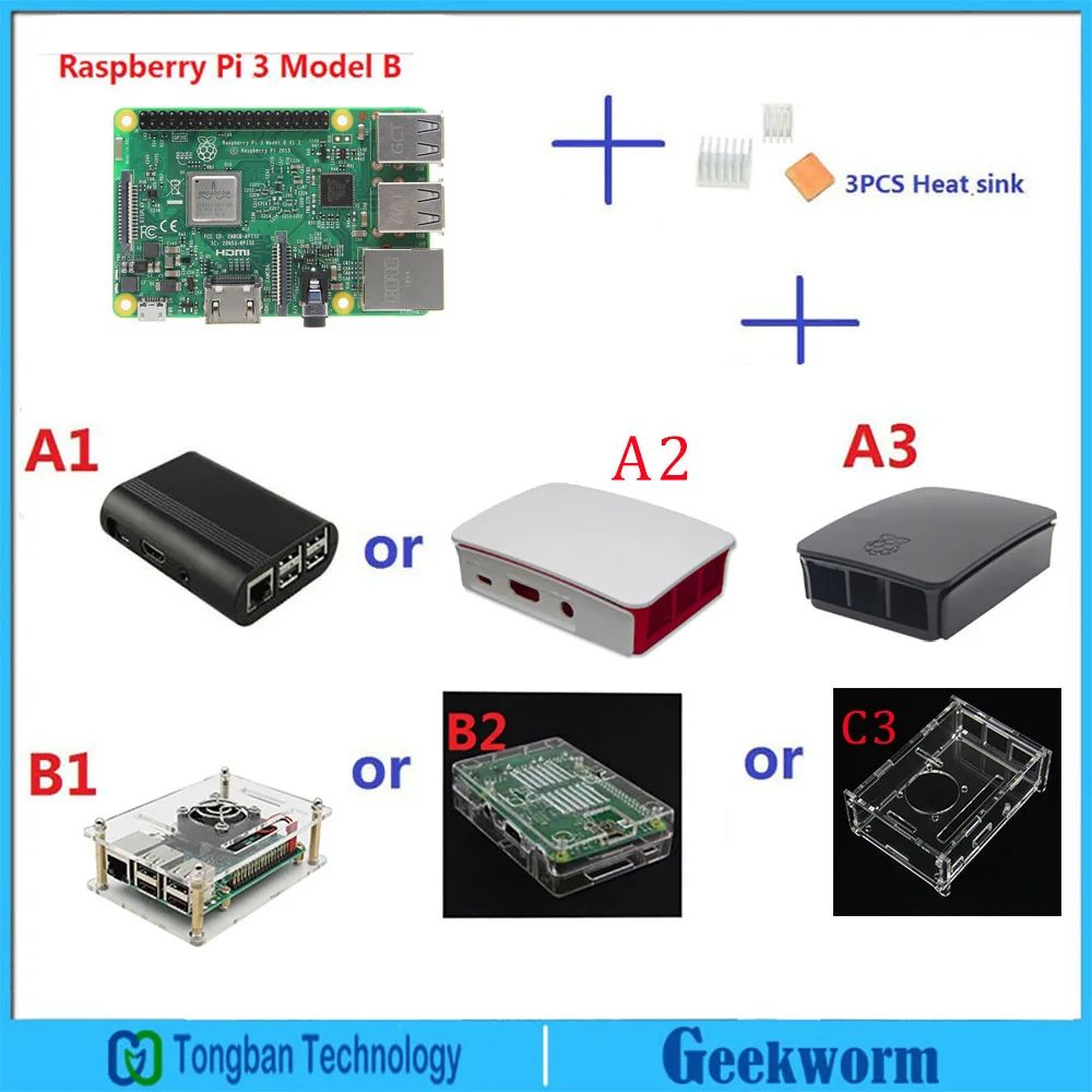 Оригинальный Raspberry Pi 3 Model B 1 ГБ BCM2837 64 разрядный четырехъядерный процессор 2 ГГц с