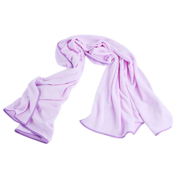 Light Purple Mutil-функциональное мягкое полотенце s домашнее Впитывающее микроволокно пляжные коврики для купания полотенце путешествия драгоценный камень быстросохнущие полотенца текстиль 80*140 см - Цвет: Light Purple
