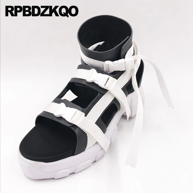 

Flatform Wedge Platform Women Sandals Flat Casual Boots Shoes Sneakers Designer Gladiator Harajuku Strappy Ankle Strap Booties