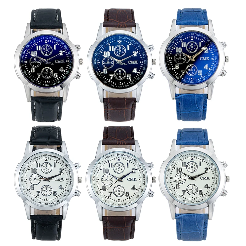 Relojes Hombre бренд CMK повседневные Простые синие Ray кварцевые женские часы