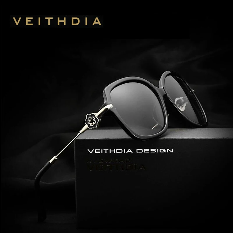 VEITHDIA с УФ-защитой классический Для женщин солнцезащитные очки TR90 Материал оправы