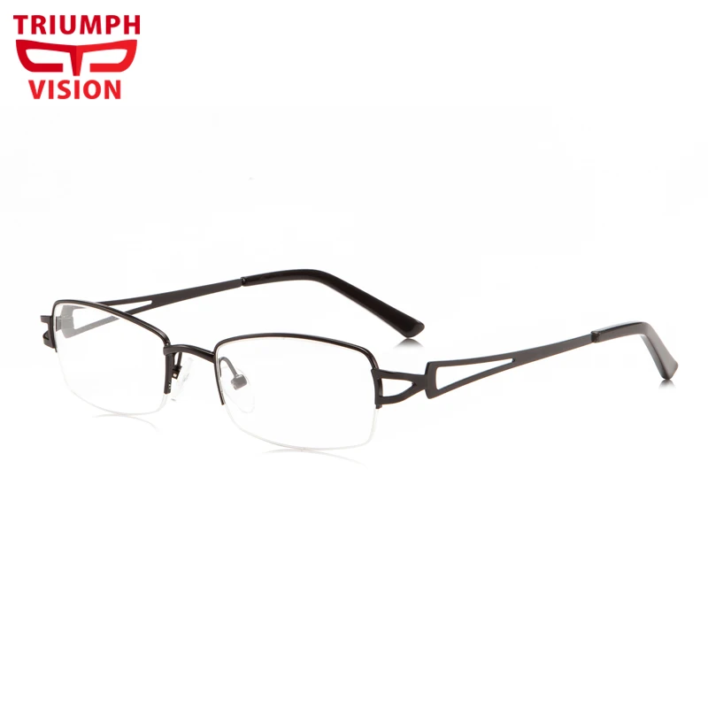 Очки для чтения TRIUMPH VISION женские прозрачные с полуободковой металлической