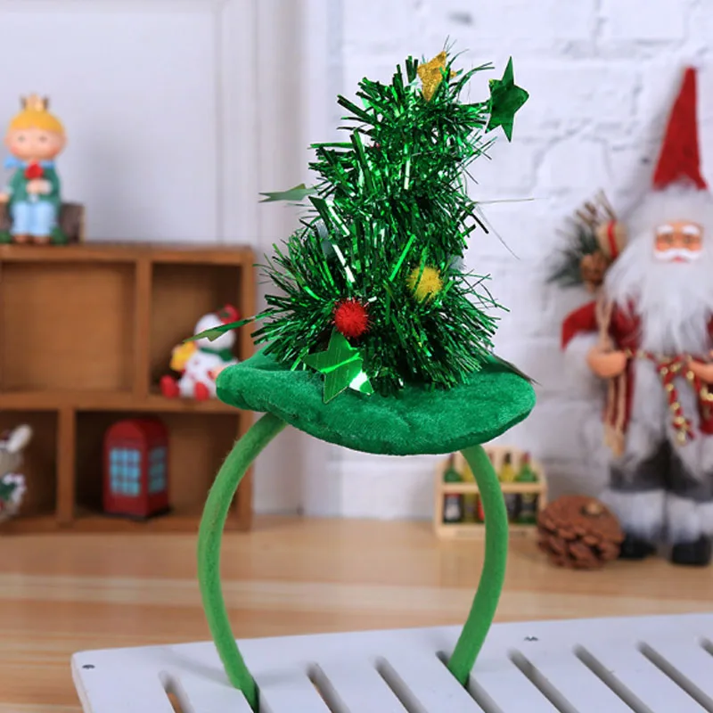 

Christmas Head Bands Christmas Tree Headbands Adult Children Xmas Party Decorative Head Buckles Christmas Decorations For Home