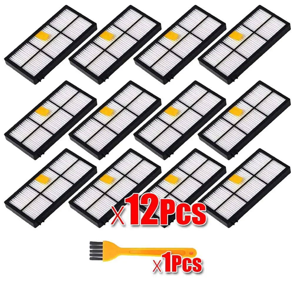 13Pcs 3 компл. Кисточки+ 1 шт. Пластик Bump Газа комплект для IROBOT Roomba 800 серии 900 870 880 980 Пылесосы для автомобиля робот Запчасти без Фильтр HEPA - Цвет: 13Pcs