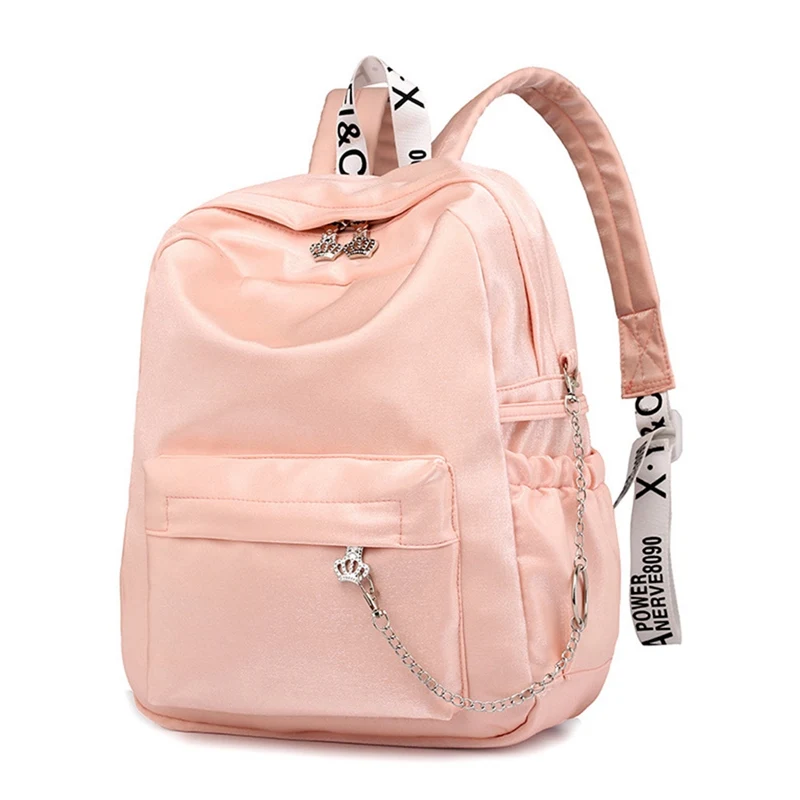 Large Capacity Backpack Women Preppy School Bags For Teenagers Female Nylon Travel Girls Bowknot | Багаж и сумки