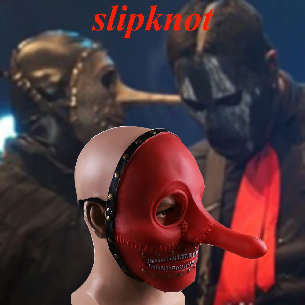 Slipknot длинный нос Уход за кожей лица маска Крис Fnhn Косплэй Джокер маски шлем для