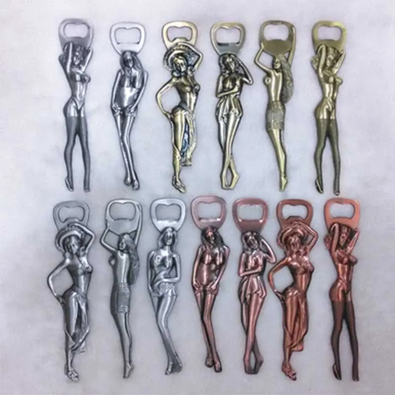 

Portable Sexy Beauty Styling Bottle Opener Metal Beer Bottle Can Opener European Human Body Art Souvenir 1PC Home Kitchen Tools