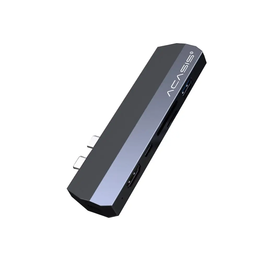 Алюминиевый адаптер 7 в 1 Type C для HDMI Micro TF Card Reader Macbook Pro Samsung Galaxy S9/S8 Huawei P20 USB 3 0