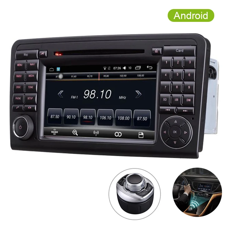 Автомобильный мультимедийный gps 2 din автомобильный dvd 2G/16G для Mercede s Ben z ML300 ML350 ML450