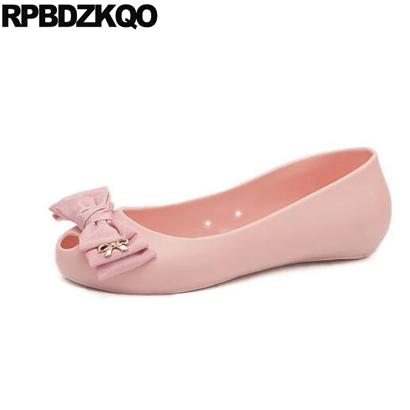 Голова рыбы надевать плоские Японский дам 2017 лук розовый Дешевая обувь фарфора