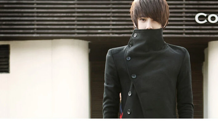 Мужская одежда мужское пальто в британском стиле мужской облегающий шерстяной