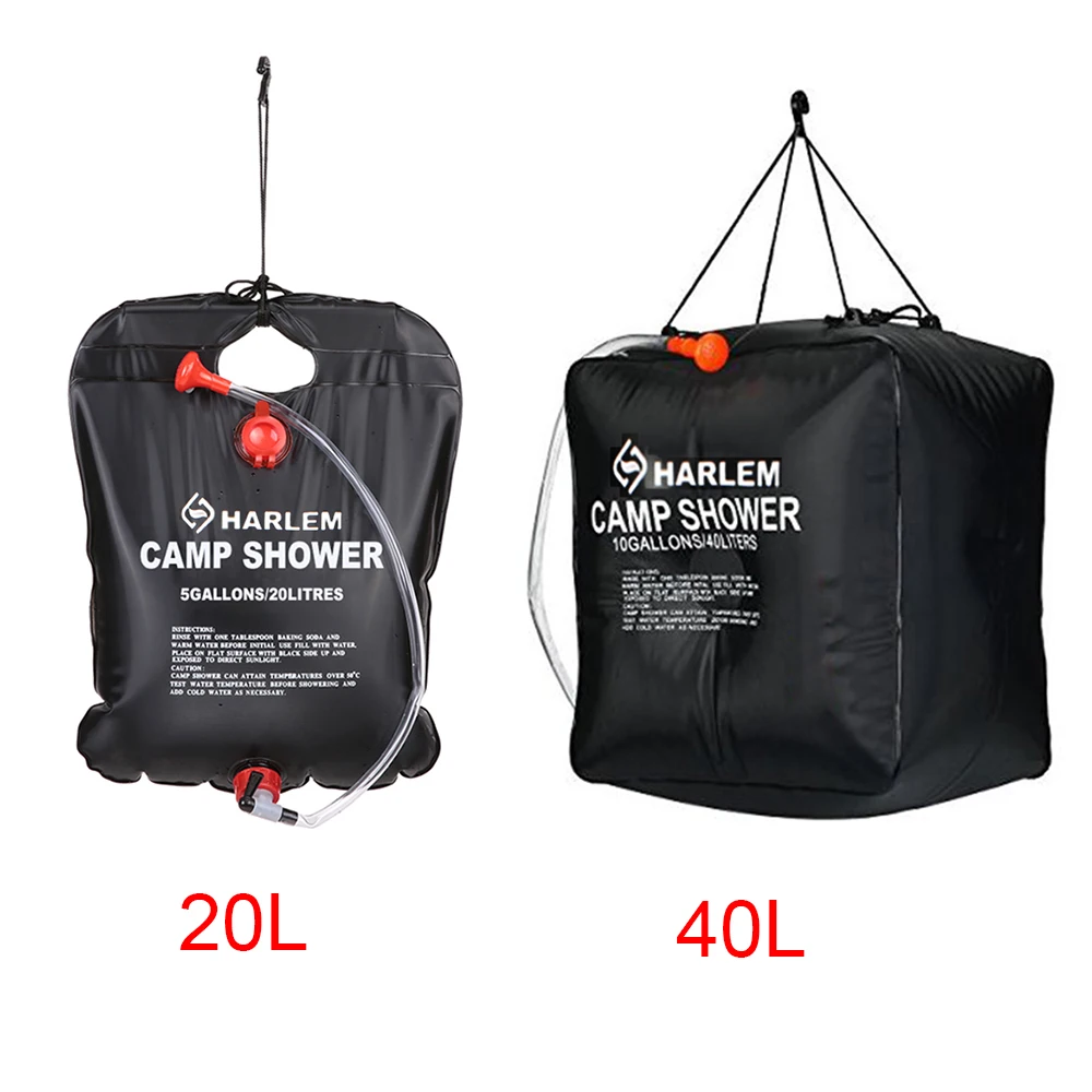 20L/40L сумка для душа на открытом воздухе для кемпинга, Портативная сумка для воды на солнечных батареях с подогревом, сумка для воды для купания, пикника, для пешего туризма, для хранения воды